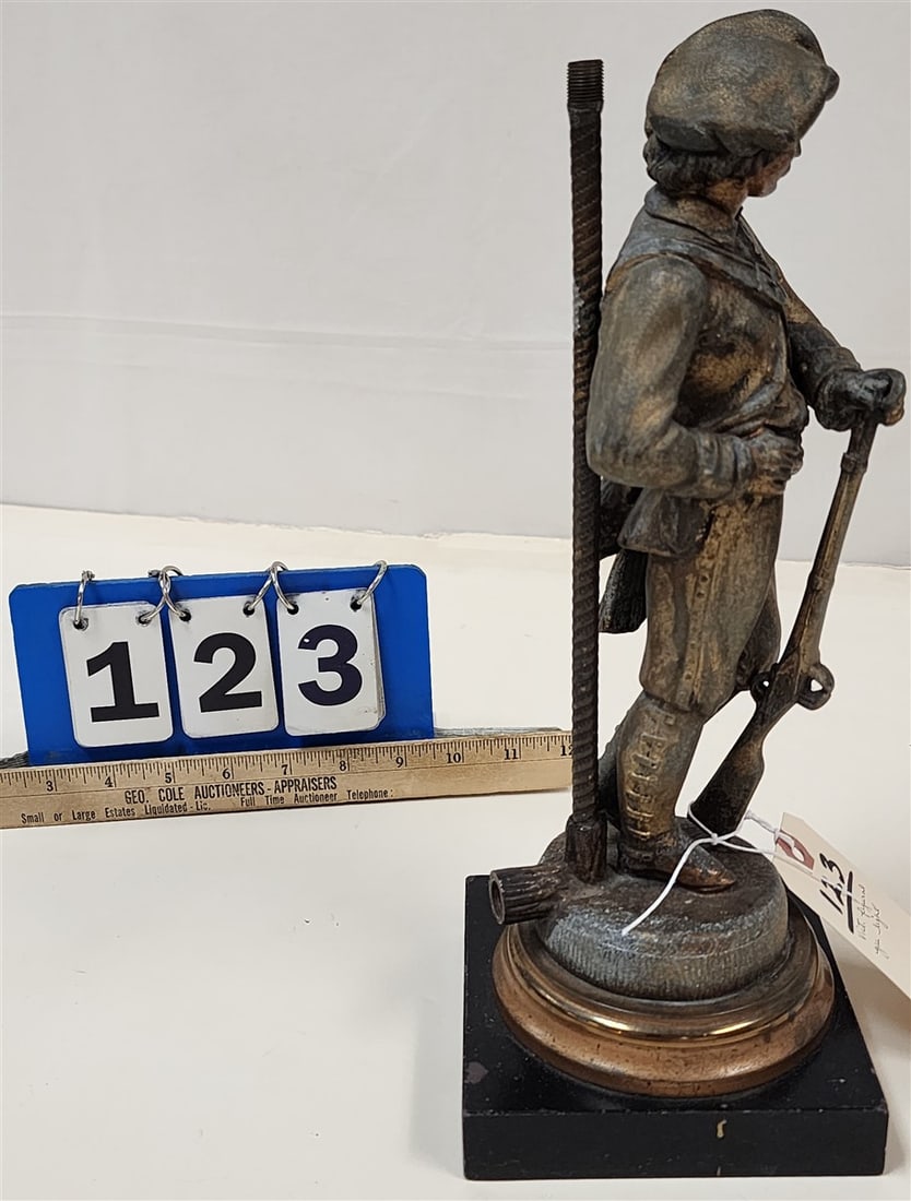 Victorian Figural Gas Light 13 1/2" H - 2