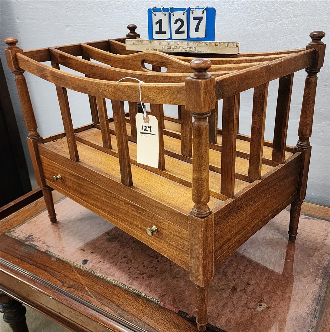 Mahogany 1 Drawer Canterbury 21" H X 24" W X 16" D: Mahogany 1 Drawer Canterbury 21" H X 24" W X 16" D