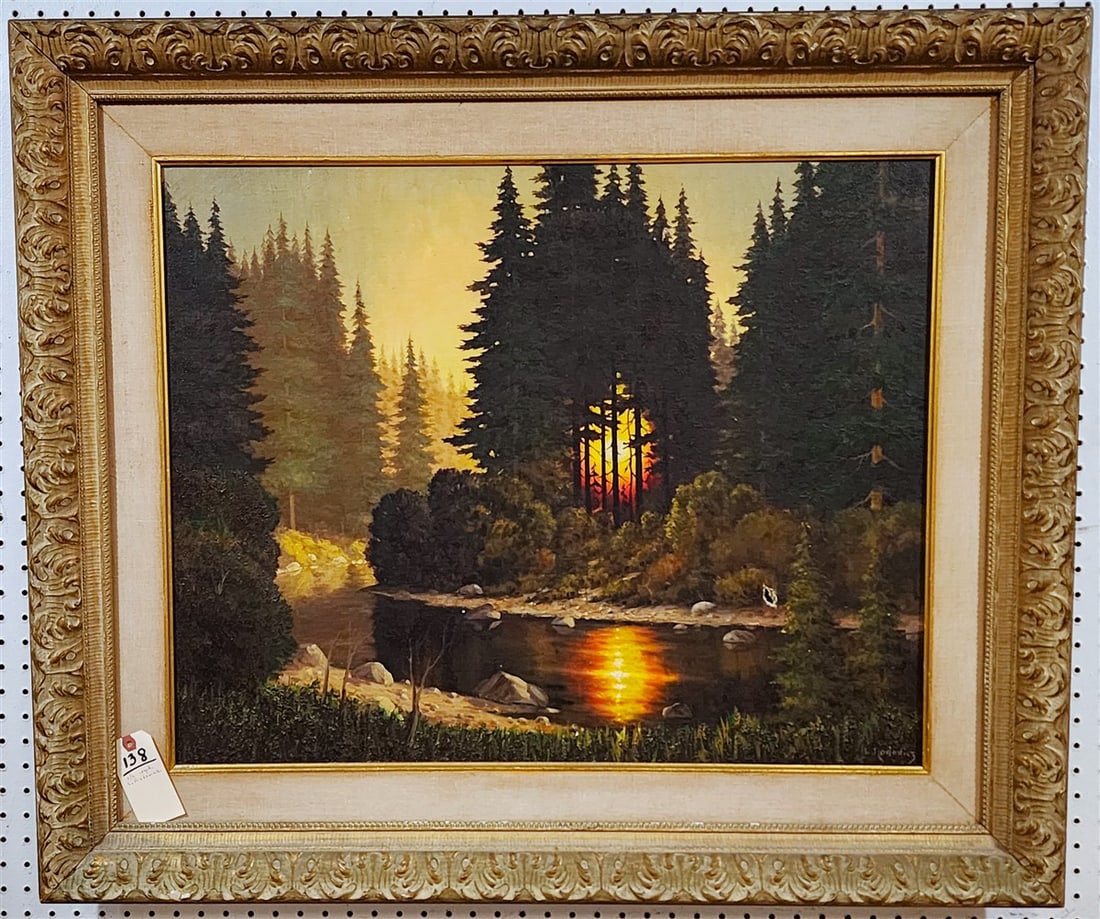 Framed O/C Landscape Sgnd L. Rodowicz 24" X 30" w/Frame 33" X 39" (1 of 4)