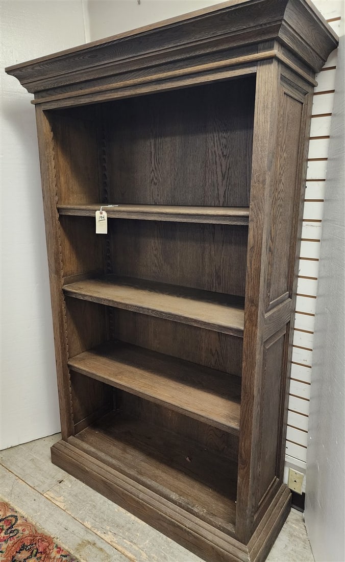 Resoration Hardware Oak Bookcase 6'5" H X 49" W X 19" D (1 of 3)