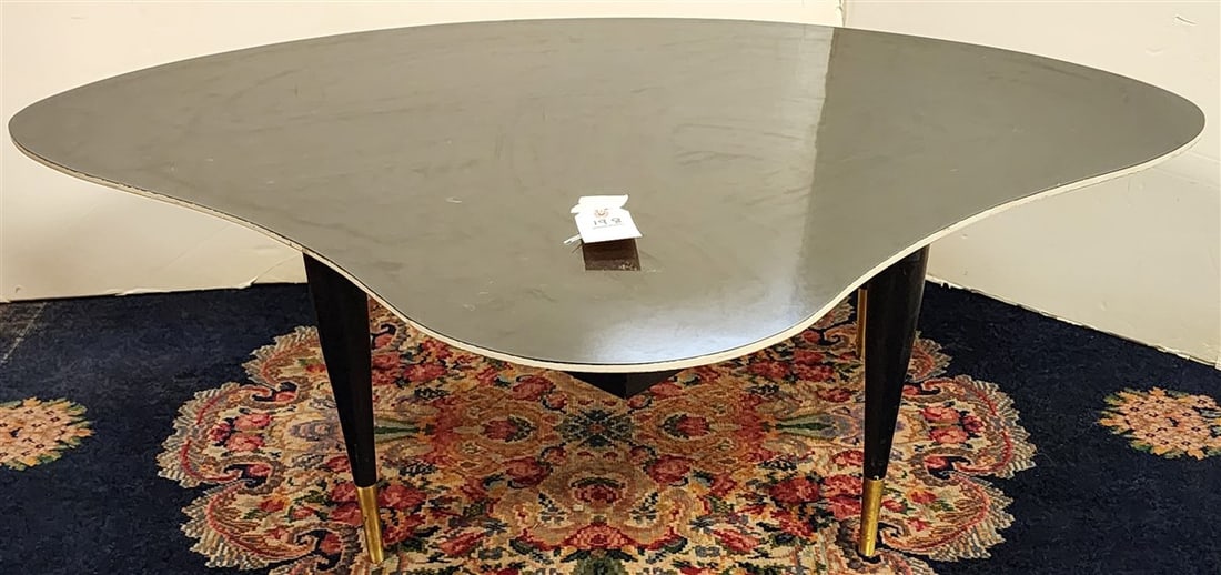 MCM Ameba Table Sgnd White Adams 14 1/2" H X 47" W X 35 1/2" D (1 of 4)