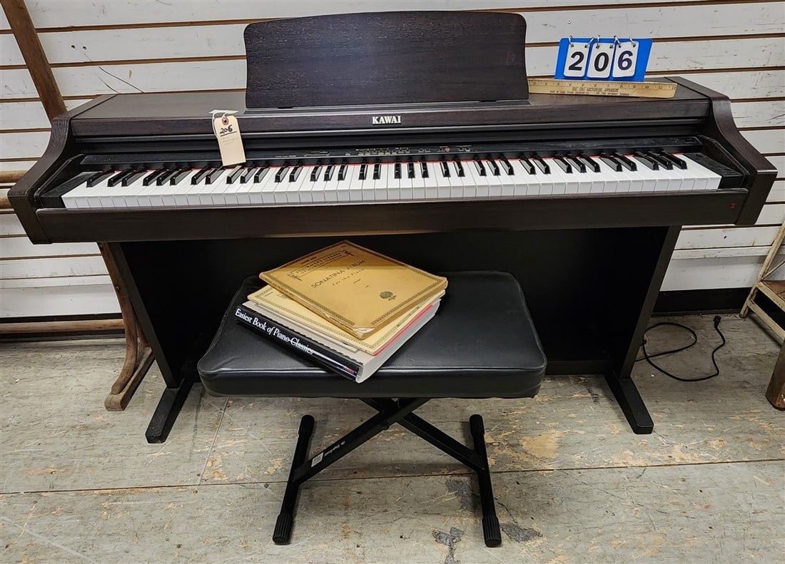 Kawai Digital Piano 32 1/2" H X 55" W X 17" D + Bench (1 of 4)