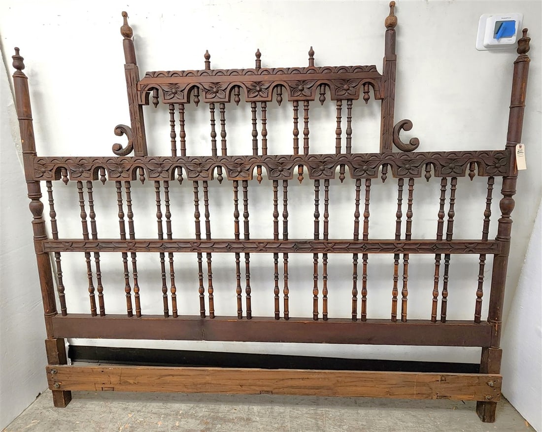 Spanish Carved Wood Headboard 67" H X 78" W (1 of 3)
