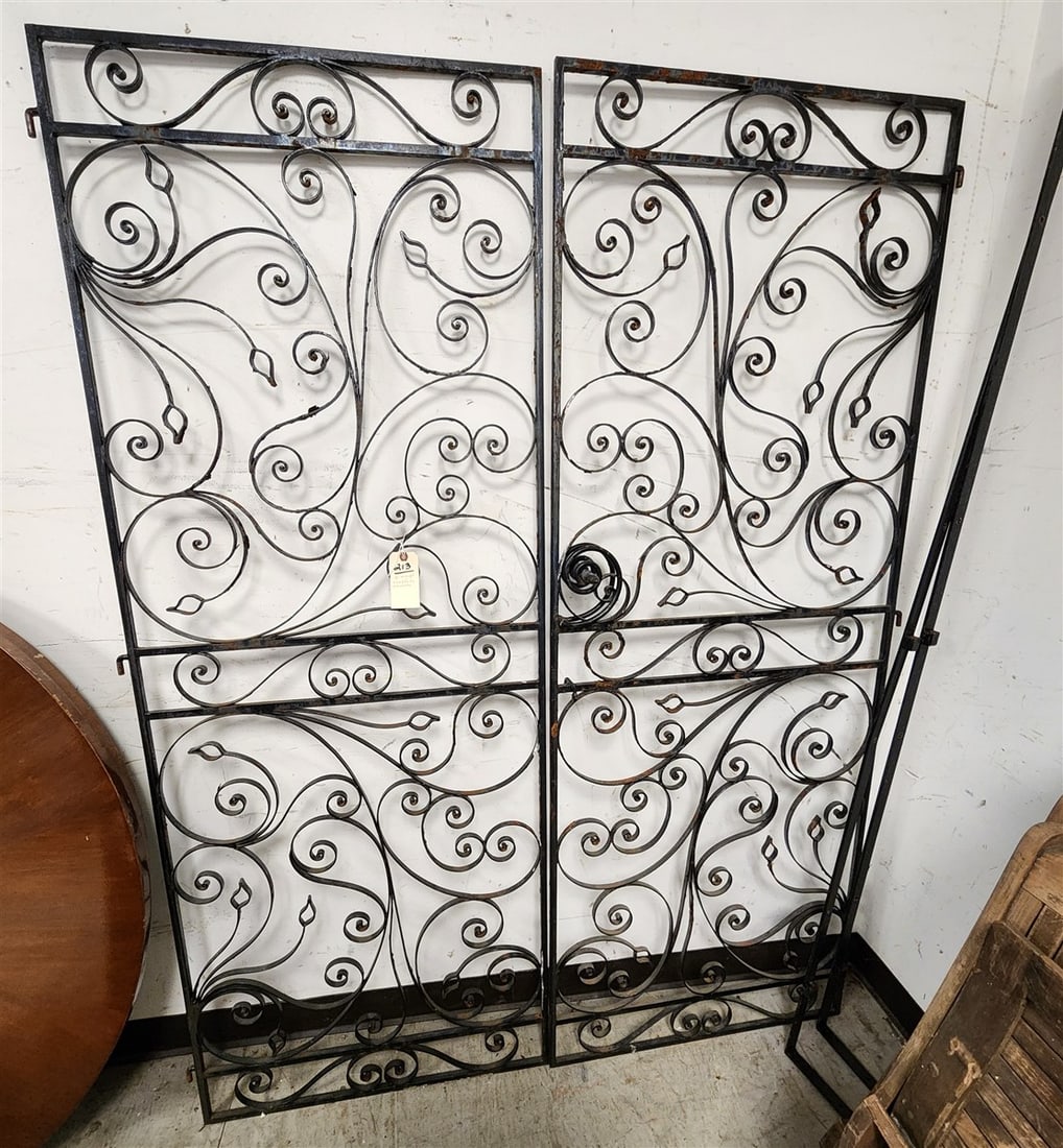 Pr. Wrought Iron Gates 6' H X 28" W Ea. (1 of 4)