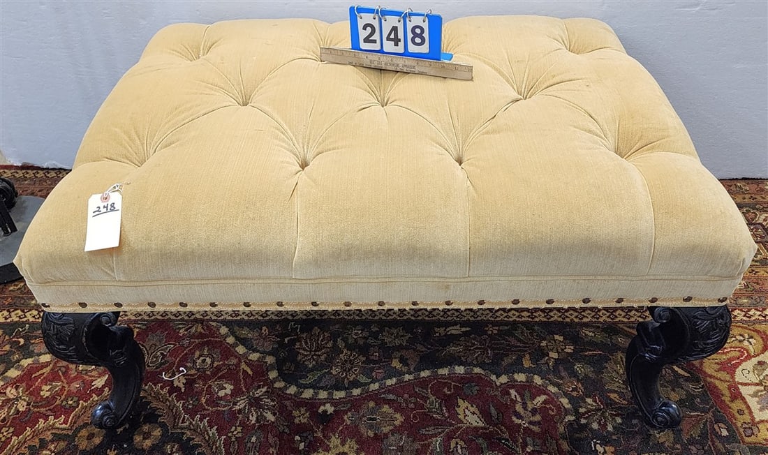 Upholstered Tuffet 19" H X 41" W X 32" D (1 of 2)