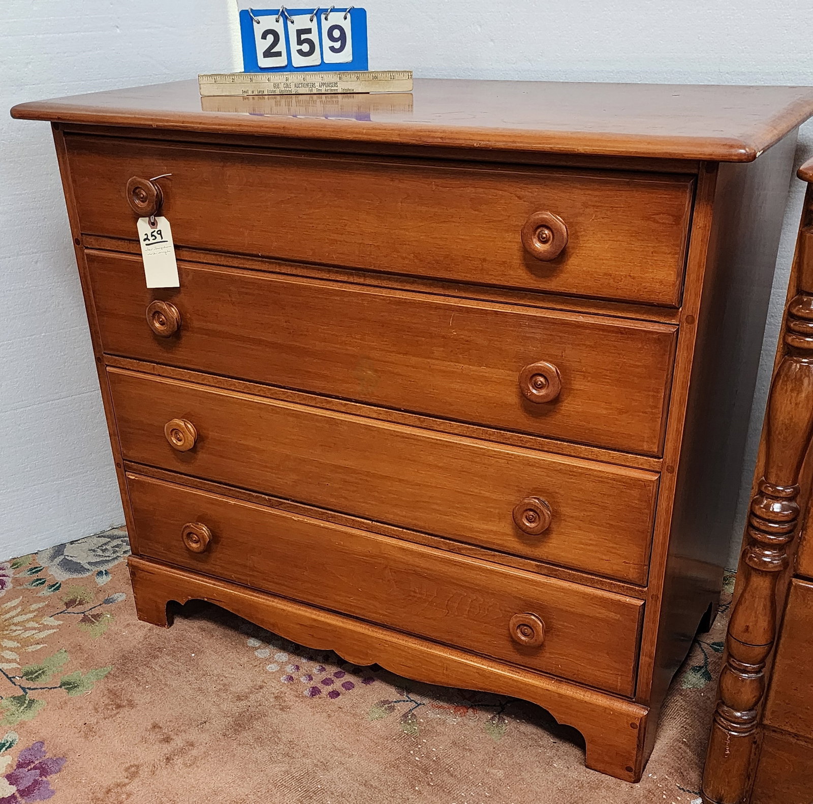 New Hampshire Rock Maple 4 Drawer Dresser 34 1/2" H X 40" W X 20" D: New Hampshire Rock Maple 4 Drawer Dresser 34 1/2" H X 40" W X 20" D