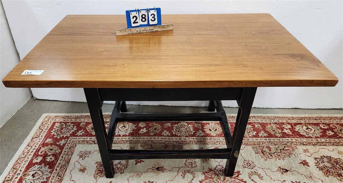 Chinese Teak Table 25 1/2" H X 48 1/2" W X 33" D: Chinese Teak Table 25 1/2" H X 48 1/2" W X 33" D