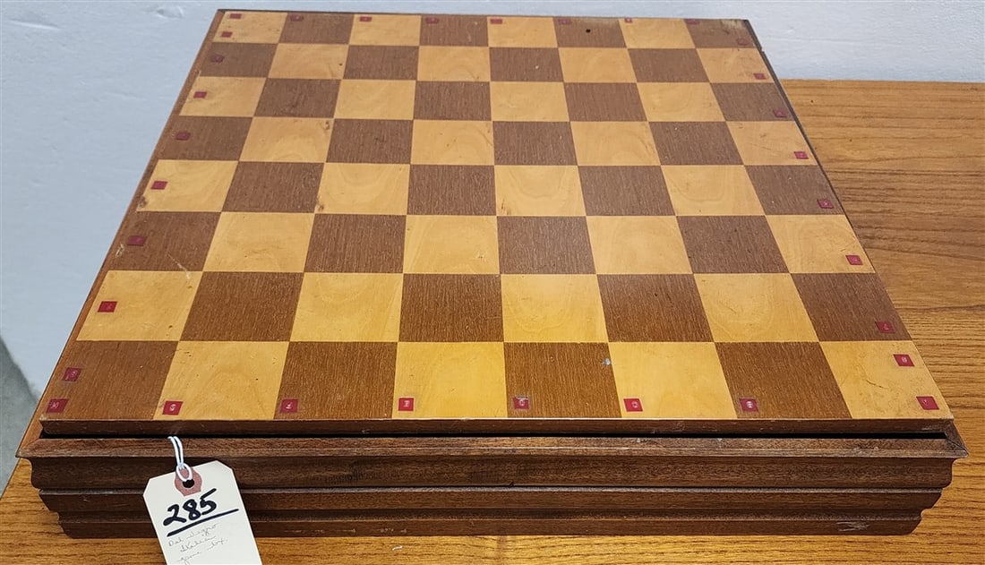 Dal Negro Chess & Draughts Set 3 1/2" H X 20 1/2" Sq. (1 of 3)