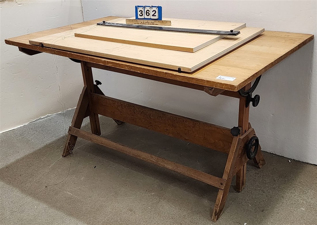 Adjustable Drafting Table 32" H X 60" W X 36" D (1 of 3)