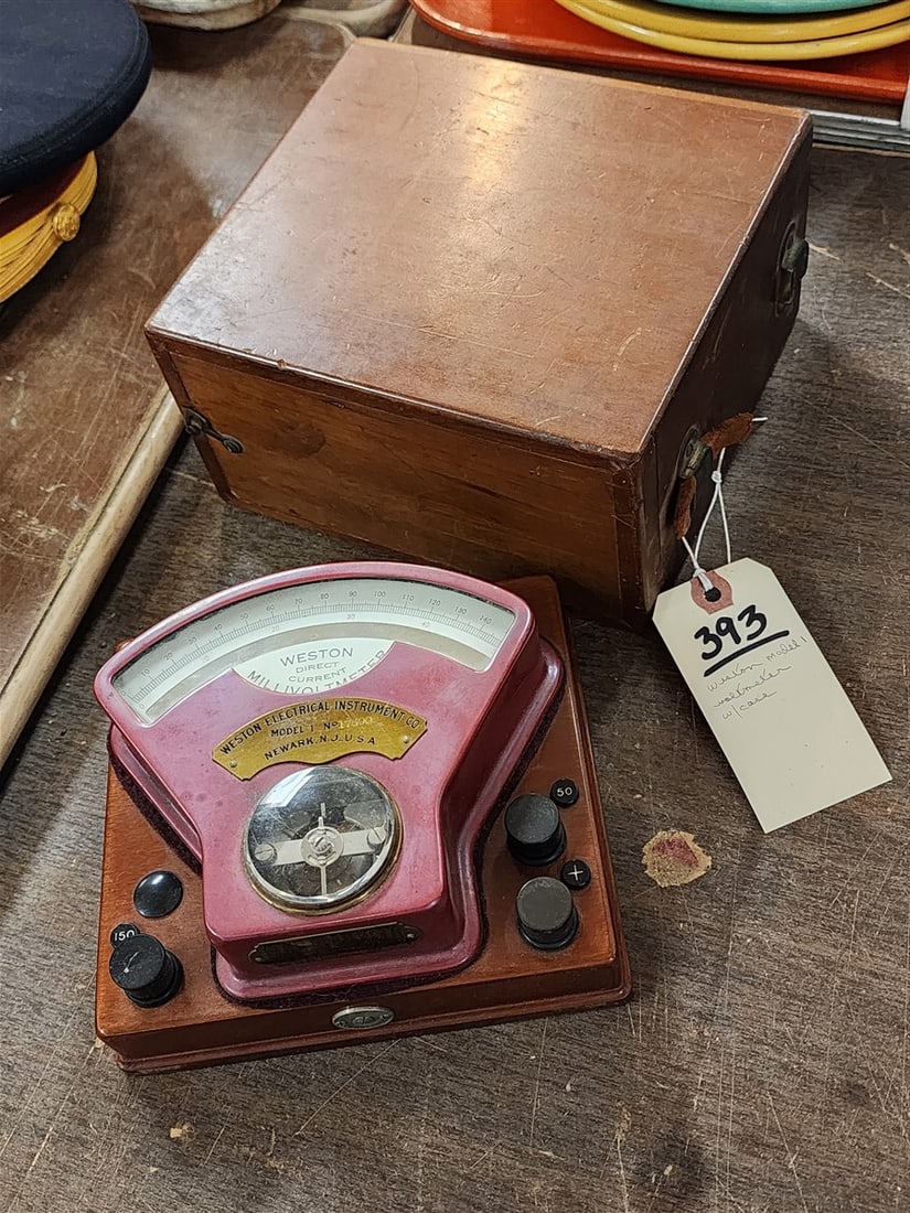 Weston Model I Voltmeter w/Case (1 of 5)