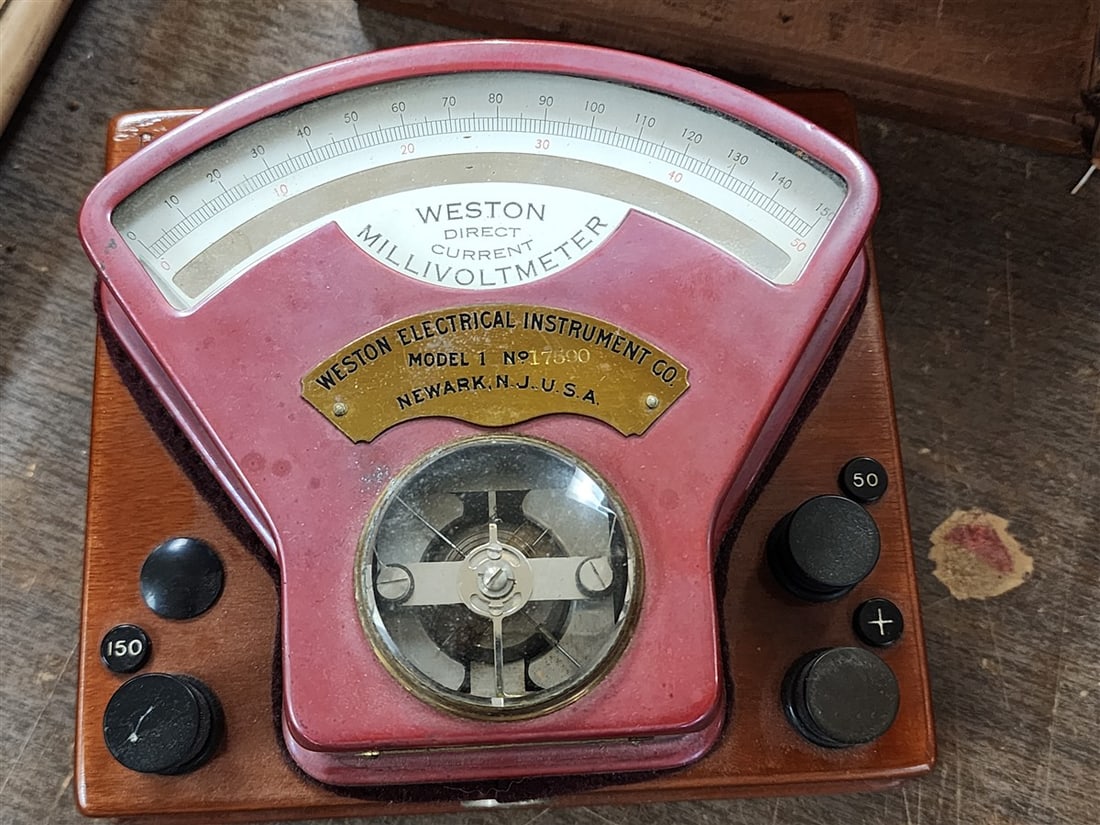 Weston Model I Voltmeter w/Case - 4