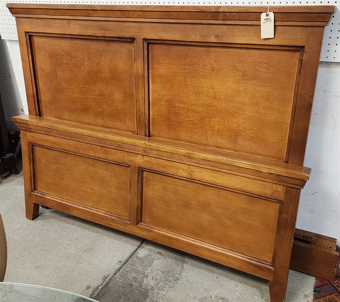 Maple Queen Size Bed 50 1/2" H X 64" W (1 of 2)