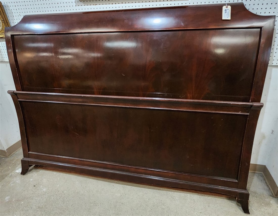Mahogany King Bed 59" H X 80" W (1 of 3)