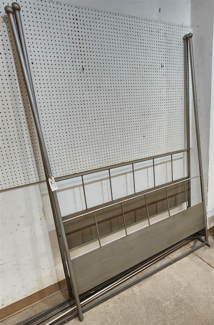 Steel Canopy Queen Bed 7' H X 60" W (1 of 2)