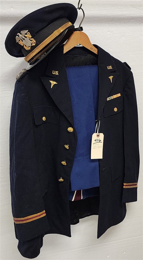US Army Officer Service Dress Uniform - Jacket, Pants, Hat (1 of 4)