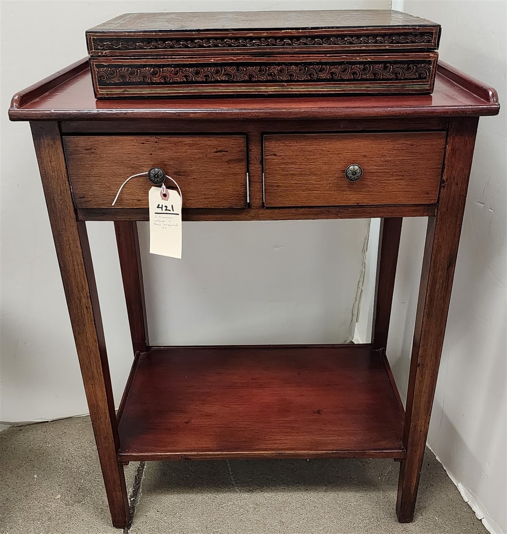 Ptd. 2 Drawer Stand 30 1/2" H X 24" W X 15" D (1 of 4)