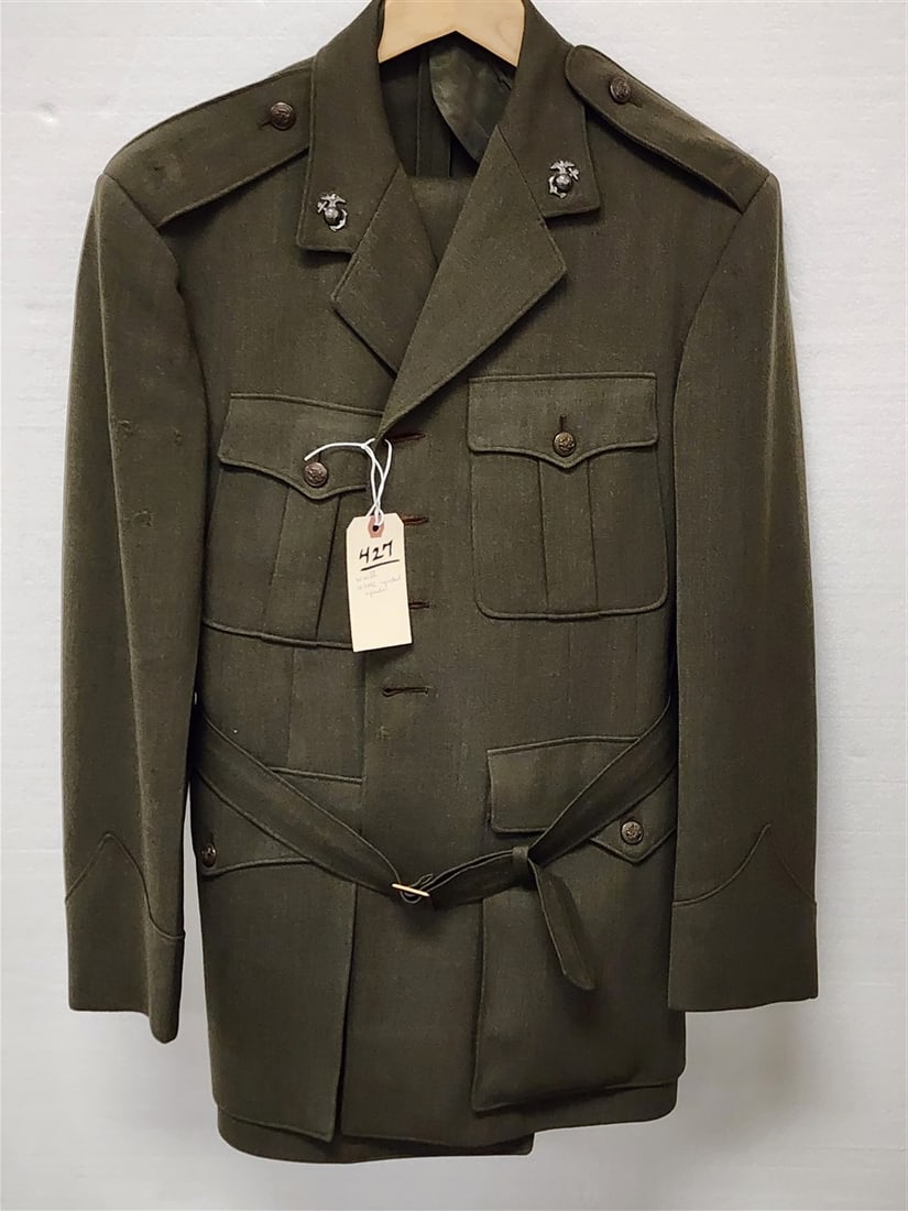 WWII US Military USMC Jacket + Pants: WWII US Military USMC Jacket + Pants