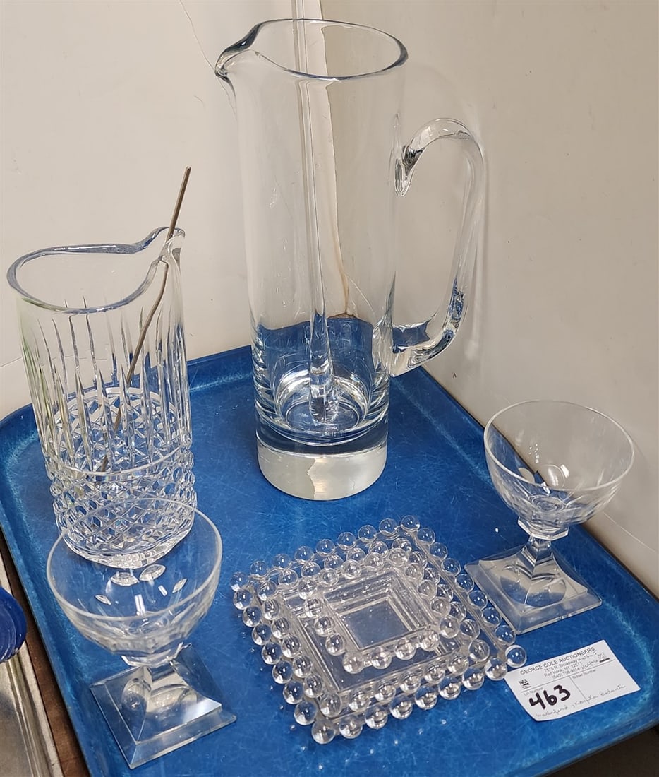 Tray Glassware - Waterford Lisadel 25 oz. Martini Pitcher, Crystal Martini Pitcher 12 1/2", Kosta (1 of 1)