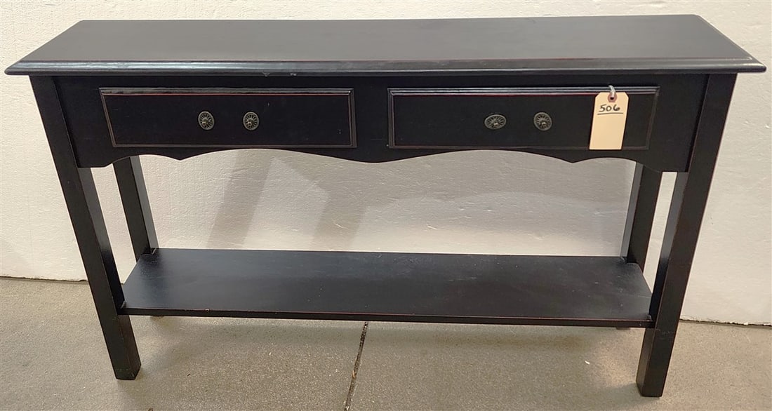 2 Drawer Console Table 28 1/2" H X 46" W X 10" D (1 of 3)