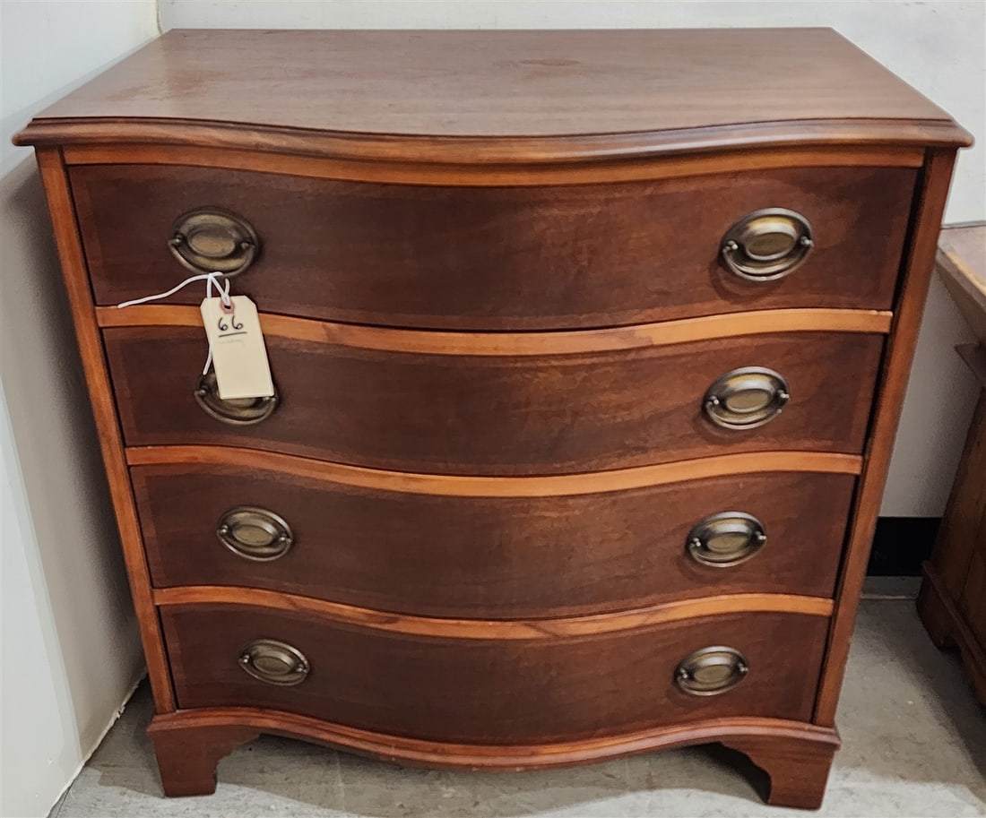 Mahogany 4 Drawer Chest 31" H X 30" W X 18" D (1 of 2)