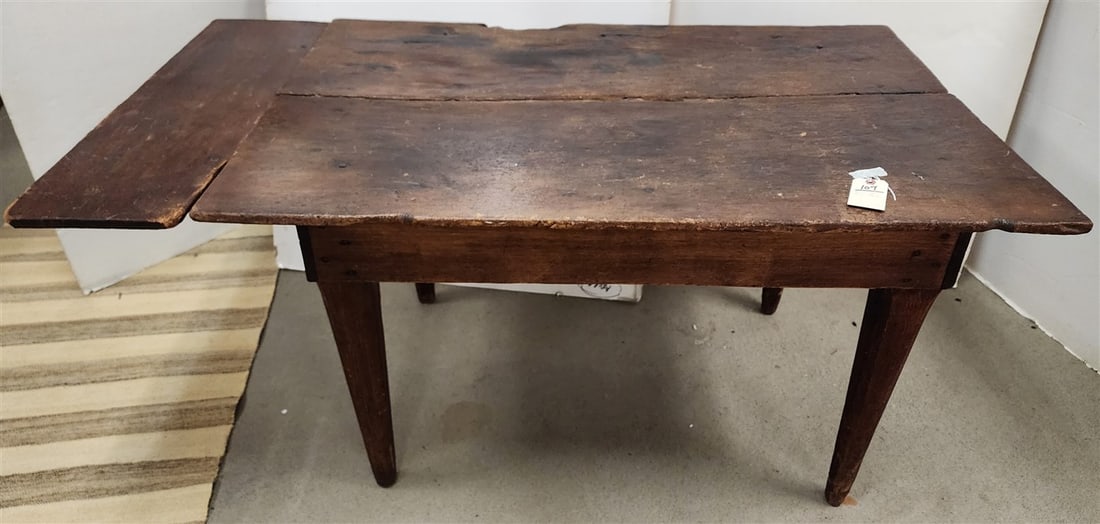 Primitve Work Table 28 1/2" H X 48 1/2" W X 32 1/2" D w/Add On Leaf 10 1/4" (1 of 2)
