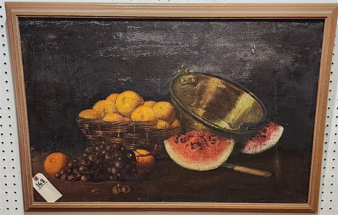 Oil On Masonite Still Life 32" X 21" w/Frame 24" X 34 1/2" (1 of 1)