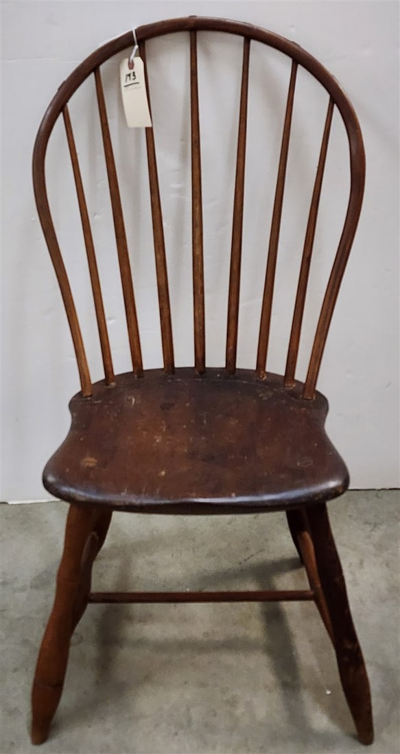 Period Plank Seat Windsor Chair 35" H X 16" W X 13 1/2" D (1 of 2)