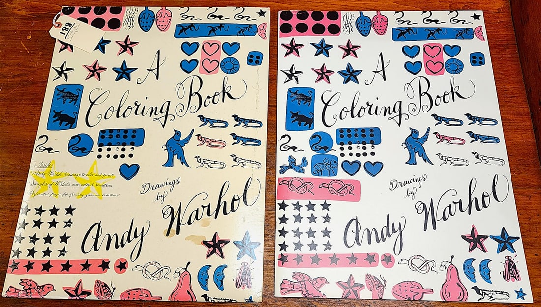 Vintage 1st Edition 1961 Coloring Book By Andy Warhol w/It's Original Jacket (1 of 4)