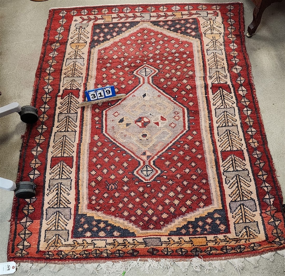 Kurdish Rug 4'8' X 6'3" (1 of 4)