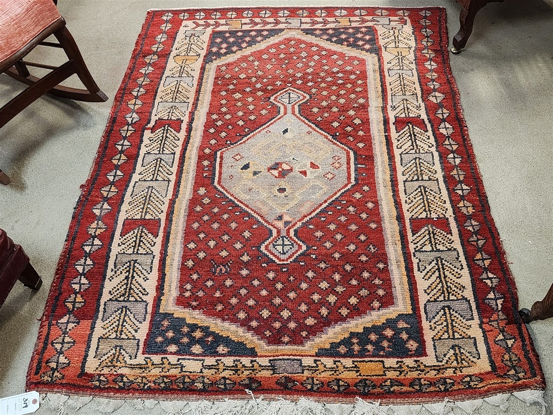 Kurdish Rug 4'8' X 6'3" - 2