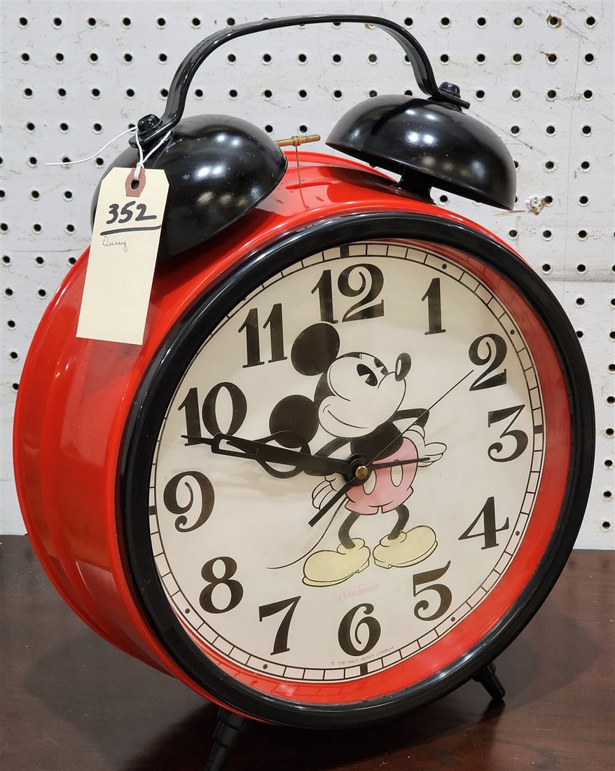 Sunbeam Walt Disney Co. Alarm Clock 17 1/2" H X 13" W X 5 1/2" D (Working) (1 of 6)