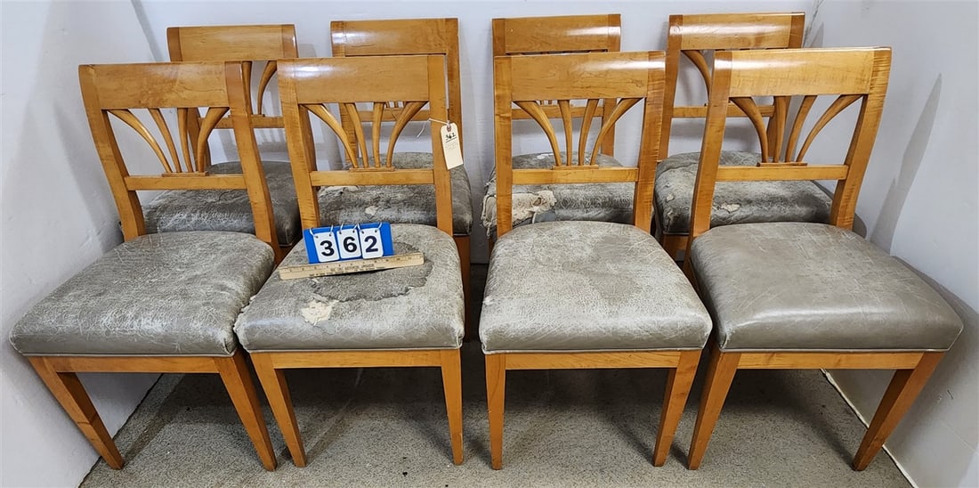 Set 8 Biedermeier Style Dining Chairs (1 of 2)