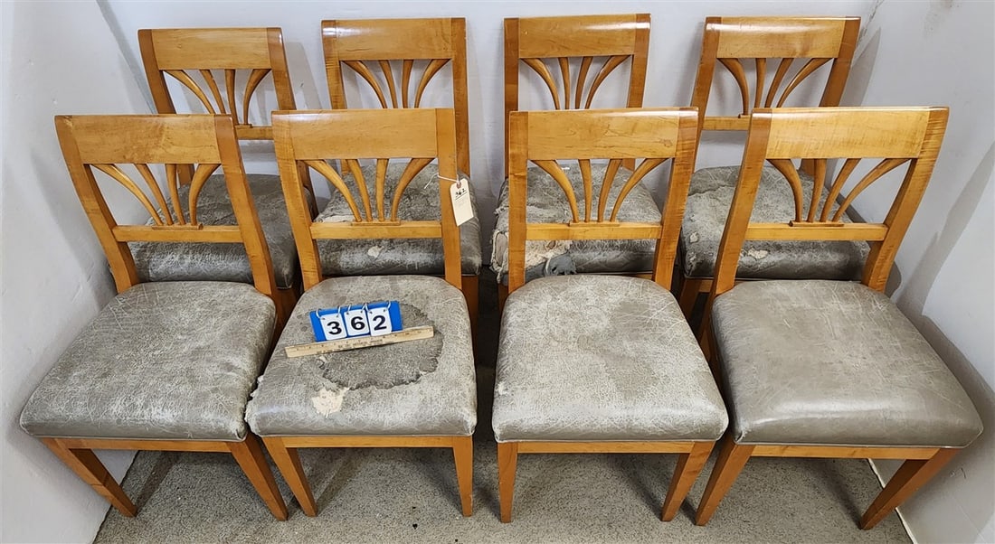 Set 8 Biedermeier Style Dining Chairs - 2