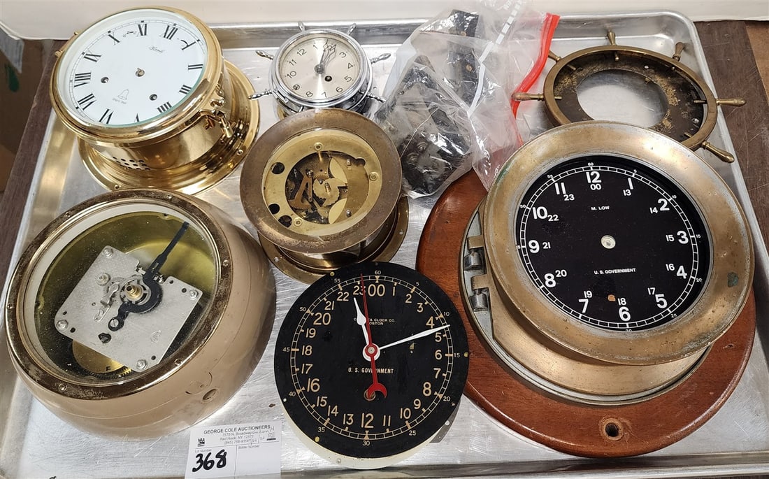 Tray Ships Bell Clocks & Parts (1 of 5)