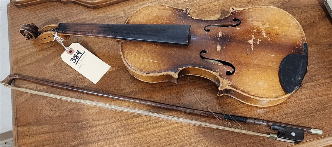 Violin Copy Of Antonius Stradivarius w/Bow (1 of 4)