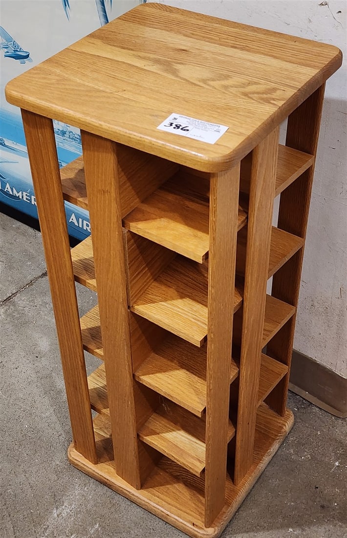 Revolving CD Cabinet 30" H X 13" Sq. (1 of 1)