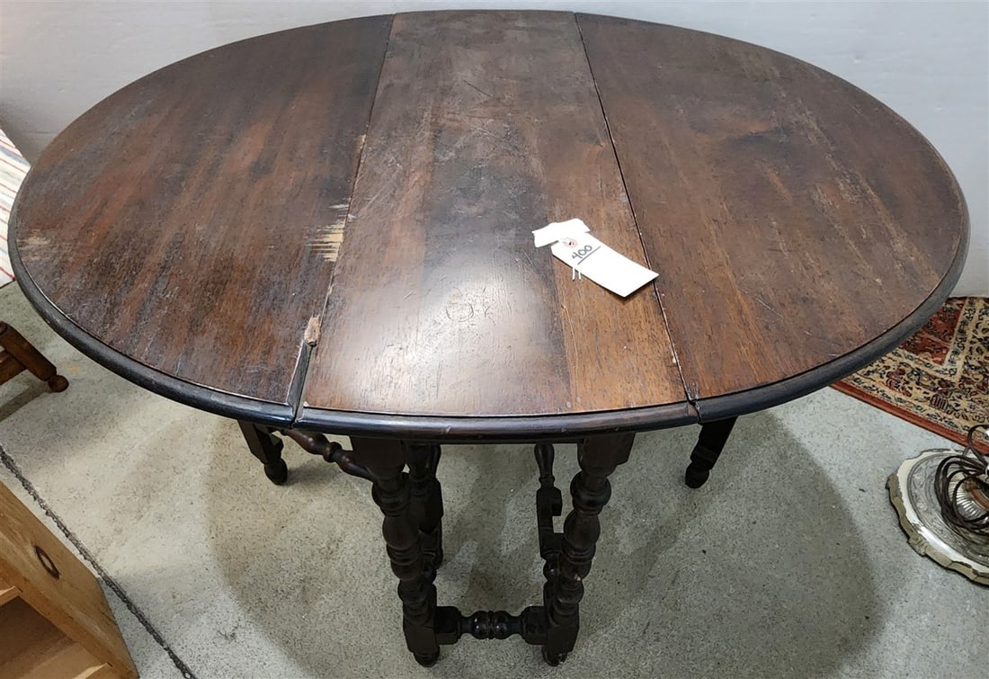 Mahogany Gate Leg Table 30 1/2" H X 34" W X 42" Open (1 of 1)