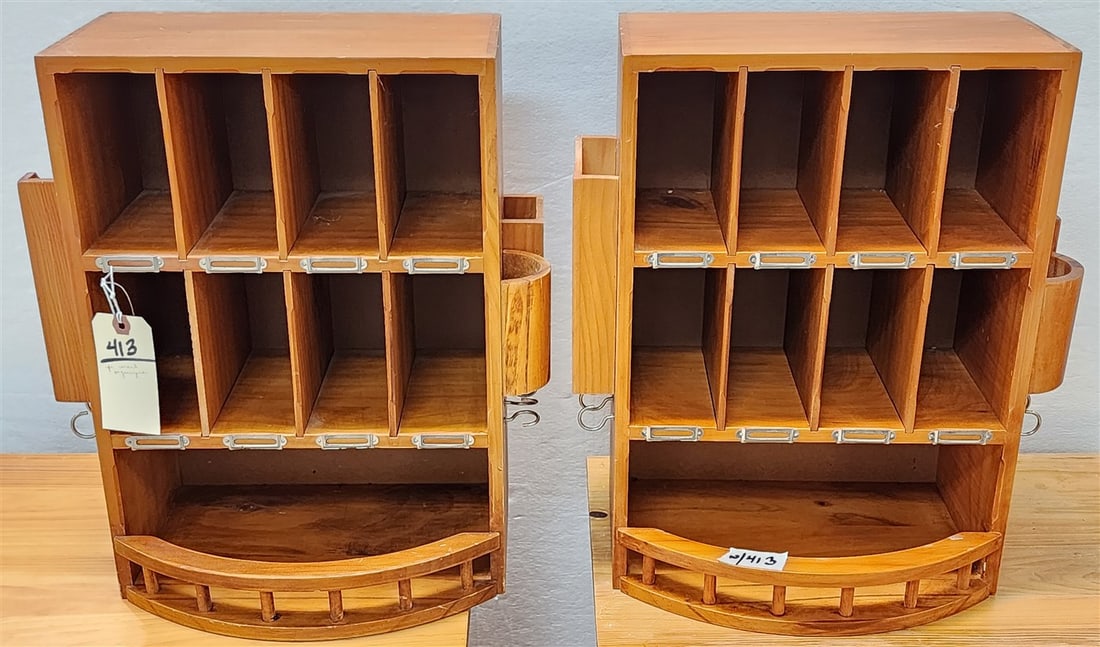 2 Gremata Corp. Mail Organizers 17 1/2" H X 15 1/2" W X 10" D: 2 Gremata Corp. Mail Organizers 17 1/2" H X 15 1/2" W X 10" D
