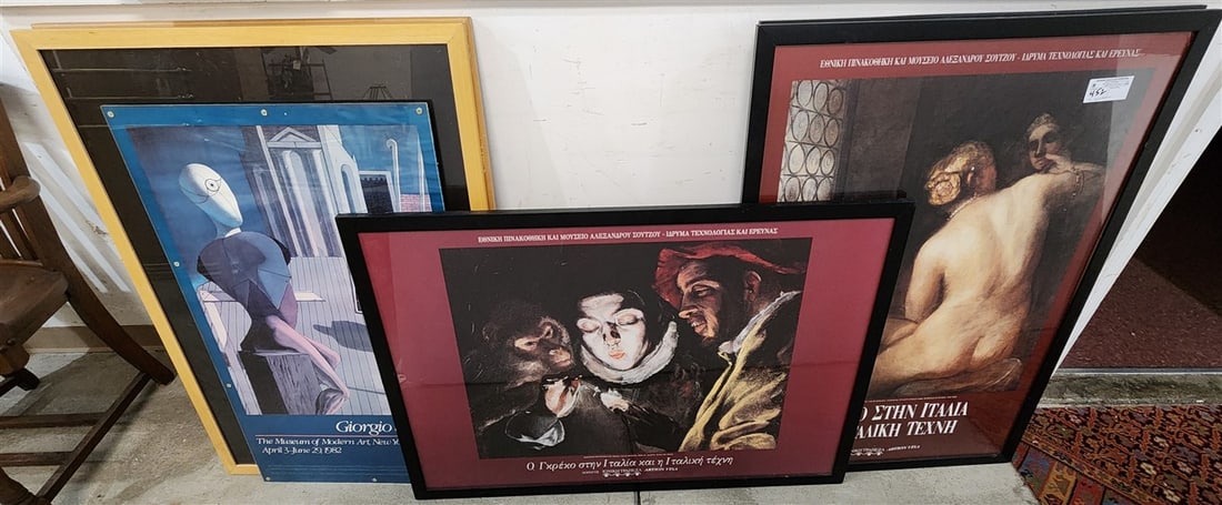 6 Framed Posters - (5) Are 40 1/2" X 29" + 36" X 22": 6 Framed Posters - (5) Are 40 1/2" X 29" + 36" X 22"