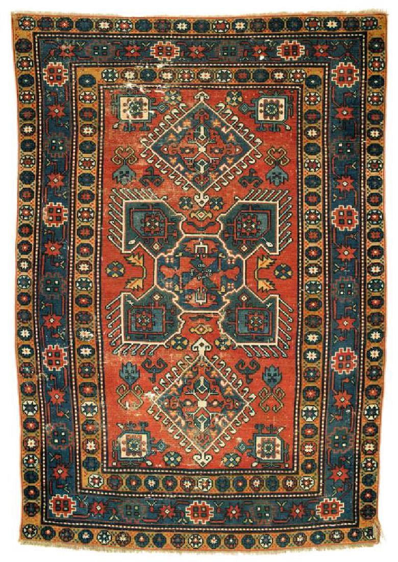 Ardebil: 1. V. 20. Jh., 136 x 92 cm, Nordwestpersien, Aserbaidschan Starke Gebrauchsspuren, Mottenschäden