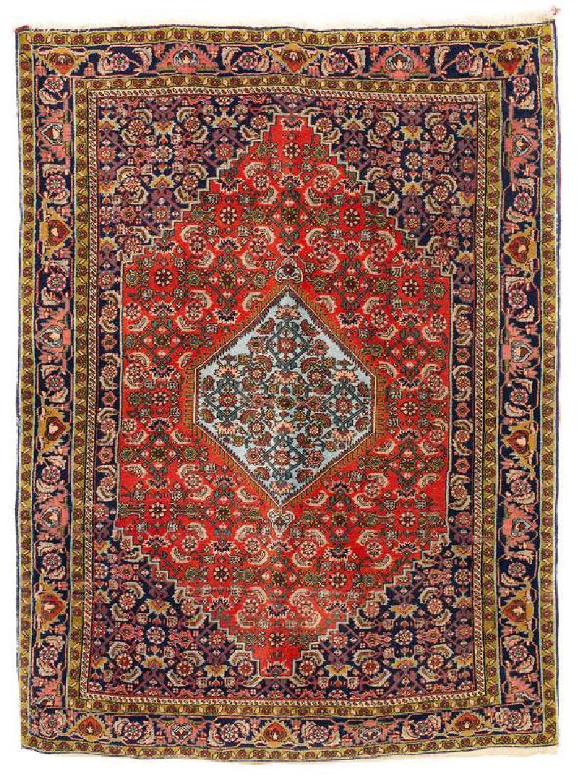 Bidjar: ca. 1960, 165 x 119 cm, Nordwestpersien, Kurdistan Guter Zustand