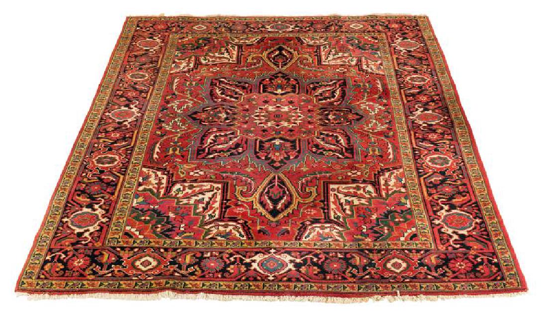 Heriz: Ende 20. Jh., 256 x 206 cm, Indien Guter Zustand