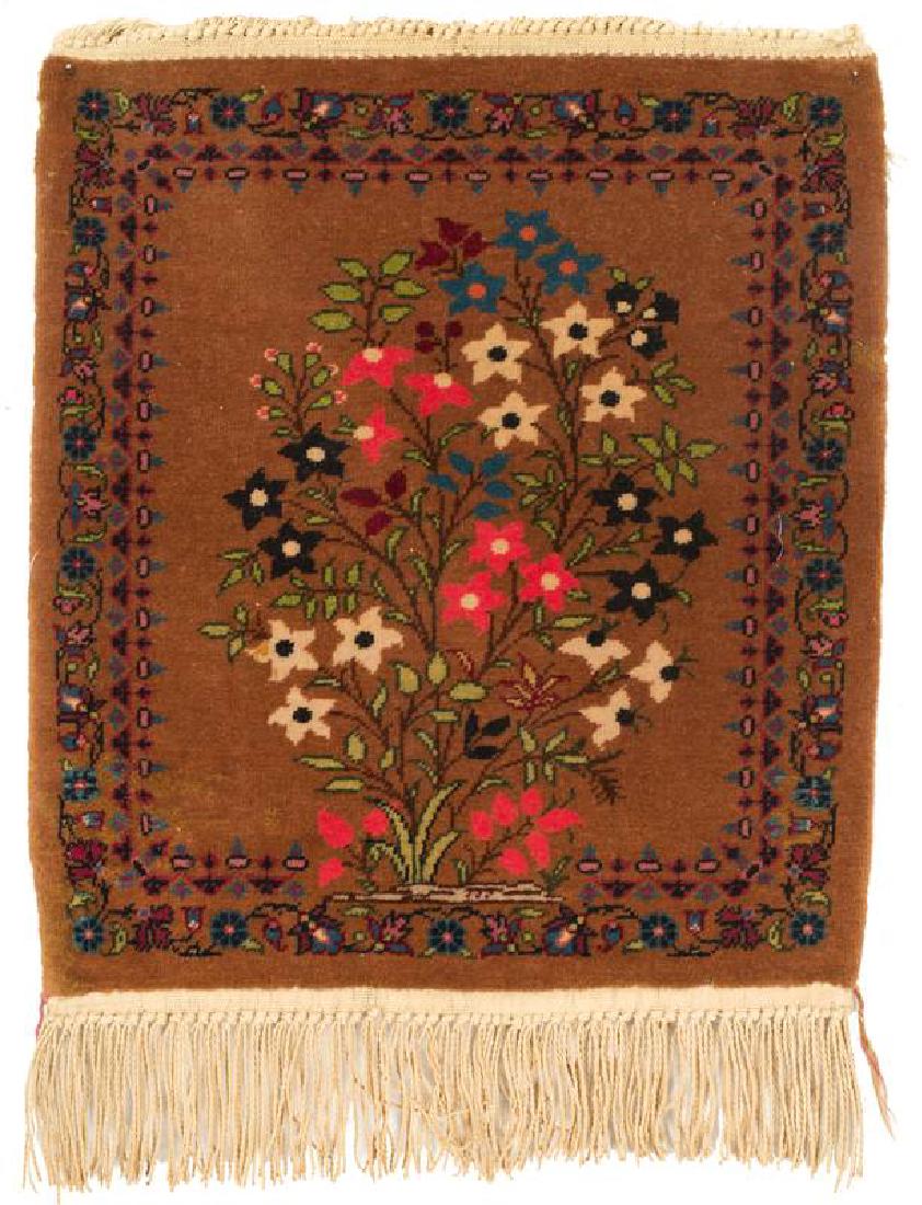 Keschan Matte: 2. V. 20. Jh., 45 x 40 cm, Zentralpersien Guter Zustand