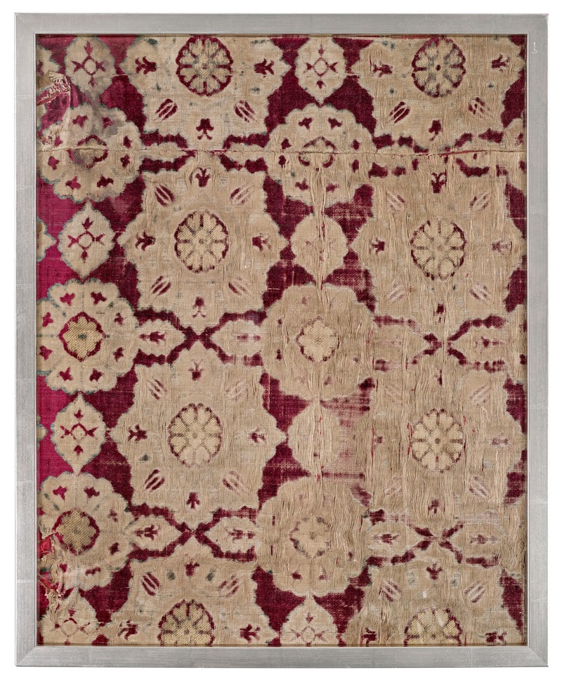 Ottoman Silk Velvet Fragment (1 of 1)