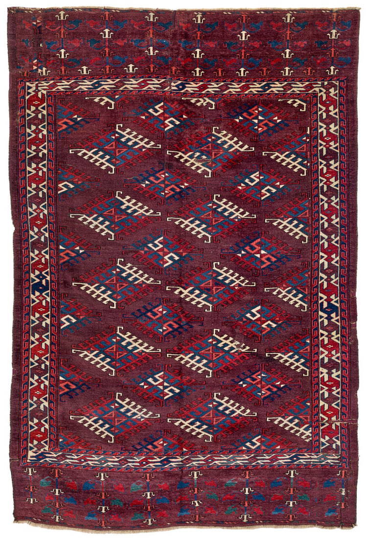 Yomut Main Carpet Fragment
