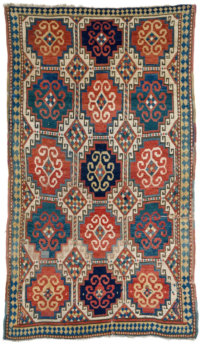 Kazak: mid 19th century, 218 x 127 cm, South West Caucasus