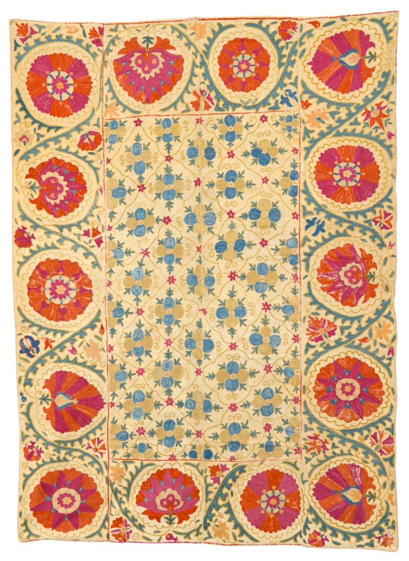 Kermina Nim Suzani: second half 19th century, 159 x 116 cm, South West Uzbekistan