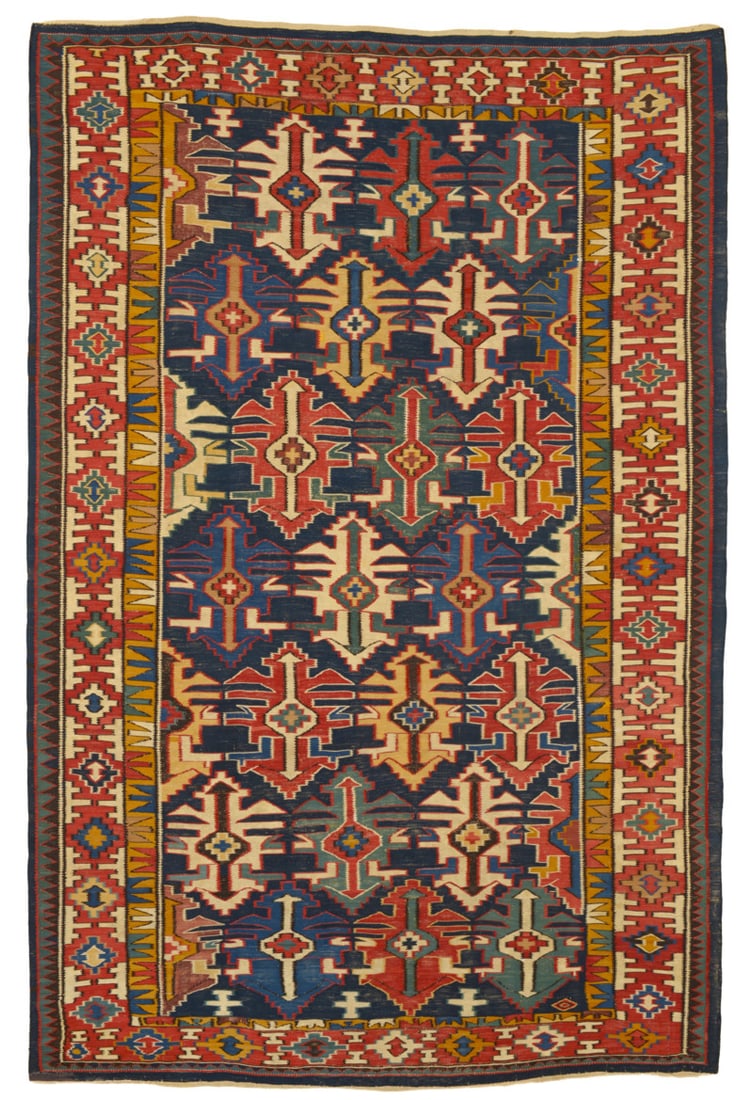 Kuba Kilim: second half 19th century, 291 x 192 cm, East Caucasus 