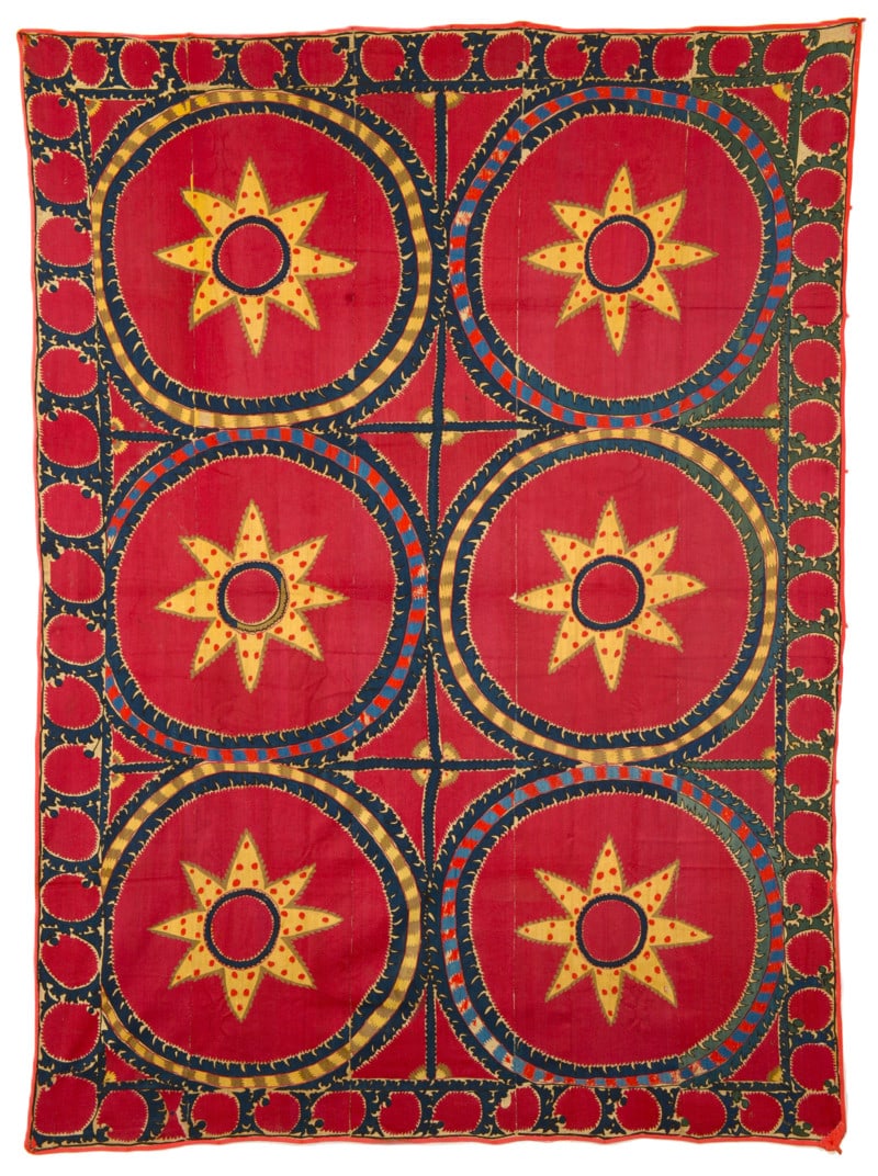 Tashkent Suzani: mid 19th century, 252 x 187 cm, Central Asia, North East Uzbekistan 