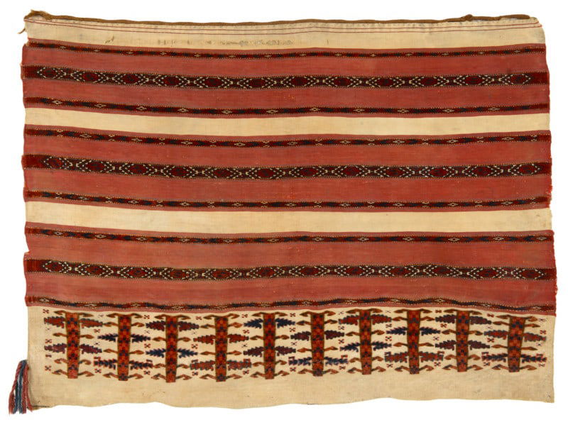 Tekke Ak Chuval: second half 19th century, 79 x 109 cm, Central Asia, West Turkestan